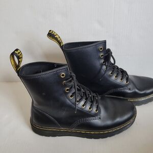 Doc Martens Zavala Black Combat Lace-up Ankle Boots Women’s Size US 9 (Mens 8)